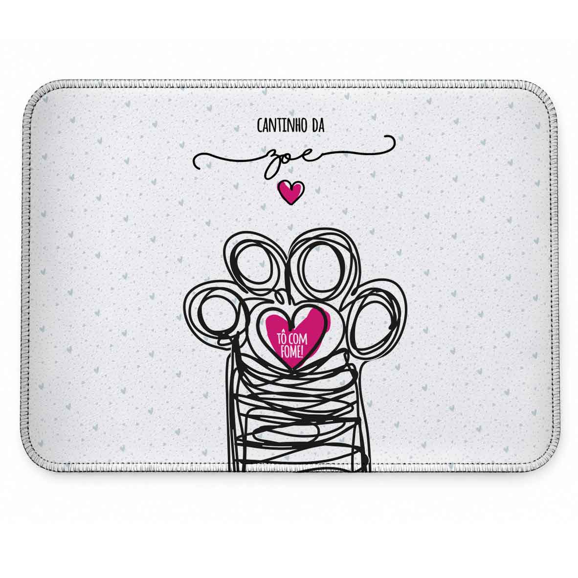 Tapete Individual Antiderrapante Personalizado - Coleção Patinha