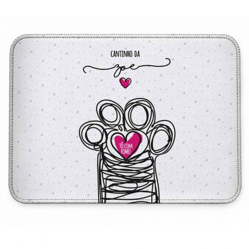 Tapete Individual Antiderrapante Personalizado - Coleção Patinha