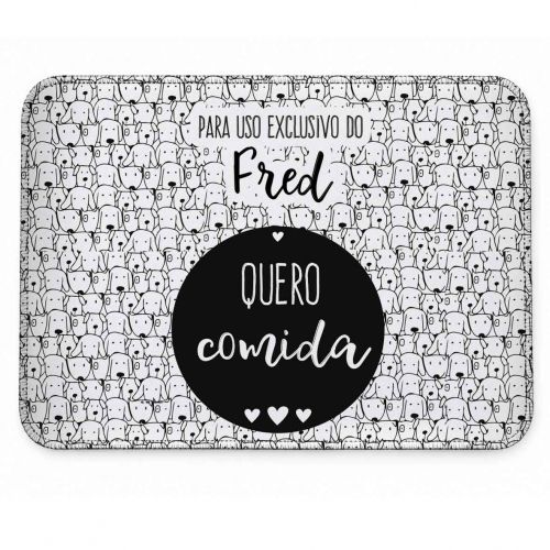 Tapete Individual Antiderrapante Personalizado - Cachorrada