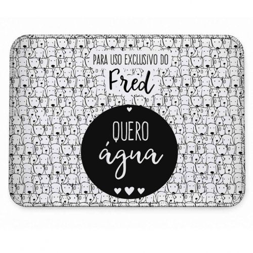 Tapete Individual Antiderrapante Personalizado - Cachorrada