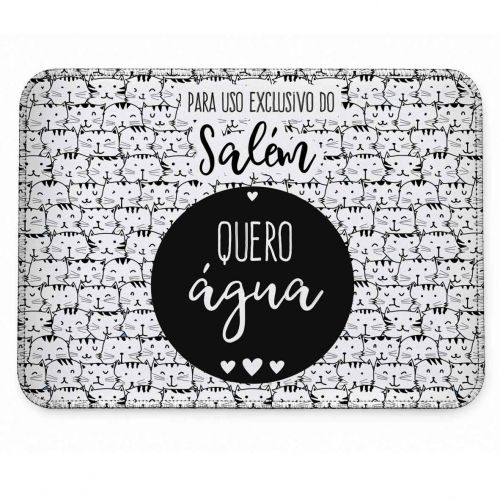 Tapete Individual Antiderrapante Personalizado para Comedouro ou Bebedouro ? Gataria