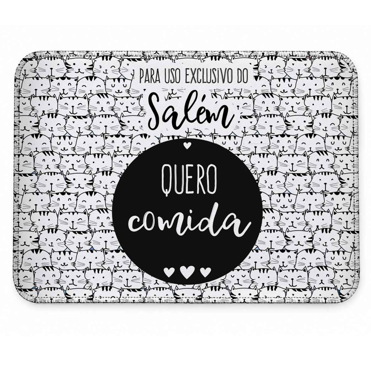 Tapete Individual Antiderrapante Personalizado para Comedouro ou Bebedouro ? Gataria
