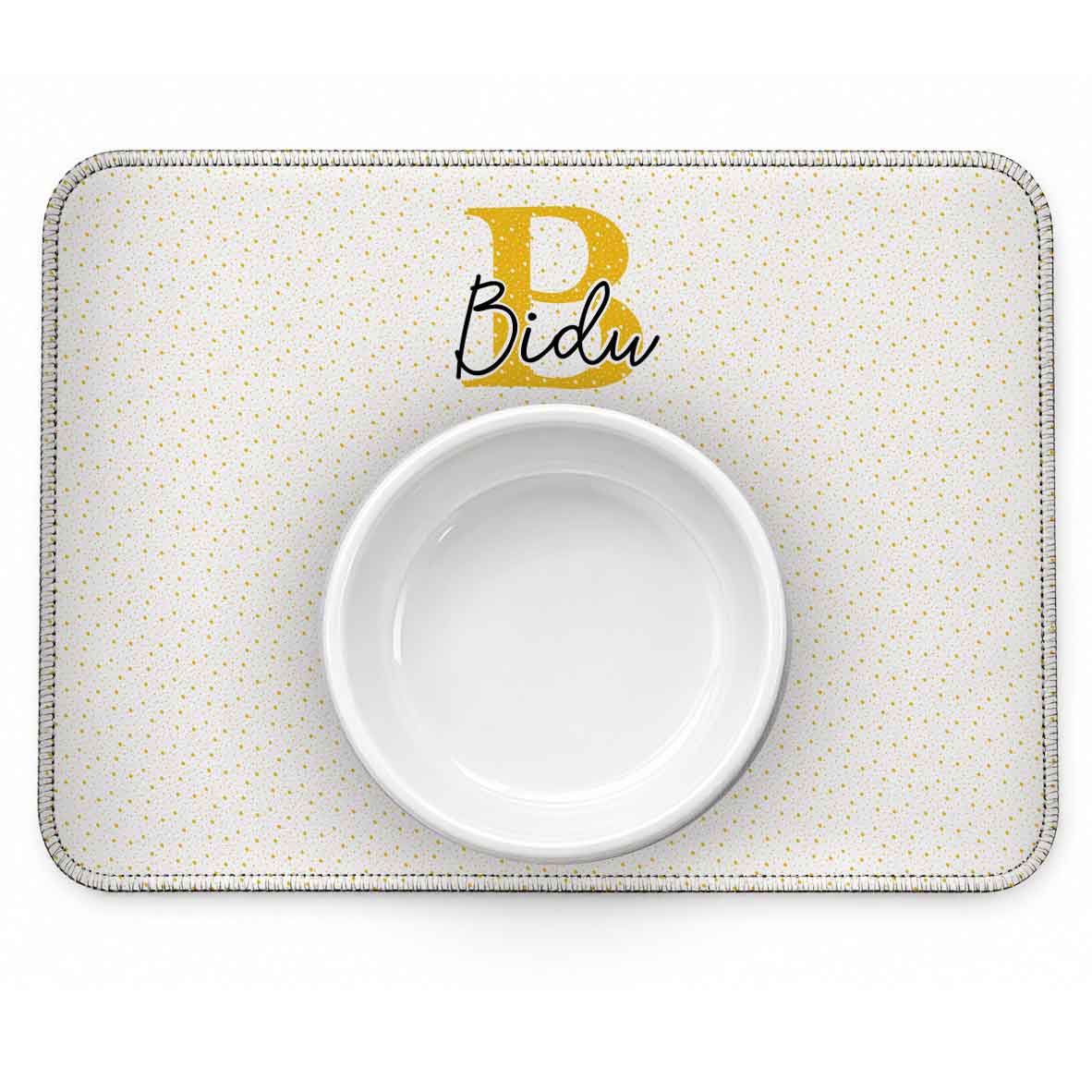 Tapete Individual Antiderrapante Personalizado Monograma - Escolha a Cor