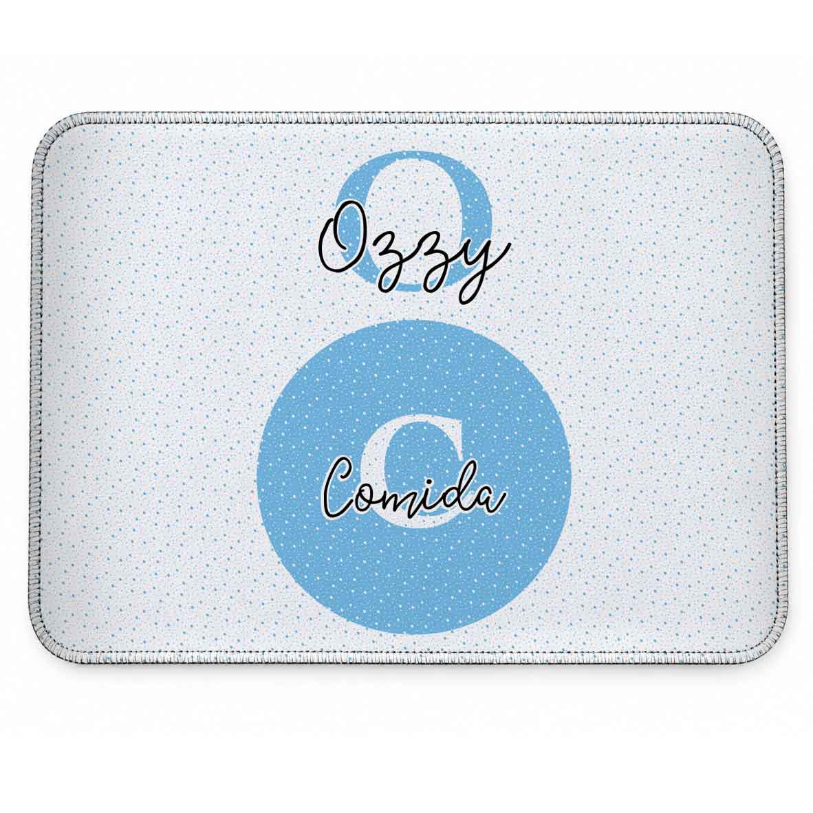 Tapete Individual Antiderrapante Personalizado Monograma - Escolha a Cor