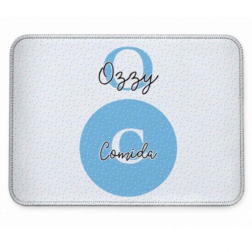 Tapete Individual Antiderrapante Personalizado Monograma - Escolha a Cor