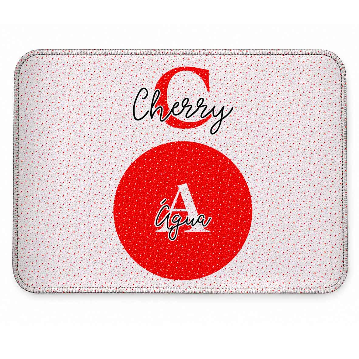 Tapete Individual Antiderrapante Personalizado Monograma - Escolha a Cor
