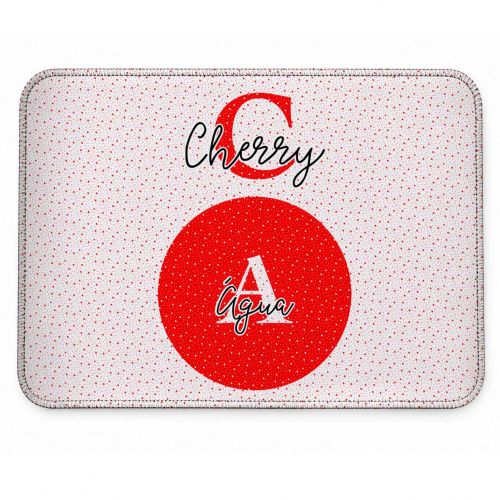 Tapete Individual Antiderrapante Personalizado Monograma - Escolha a Cor