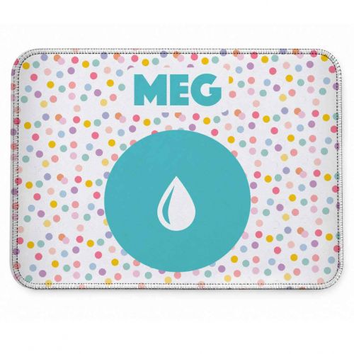 Tapete Individual Antiderrapante Personalizado para Comedouro ou Bebedouro ? Confetes