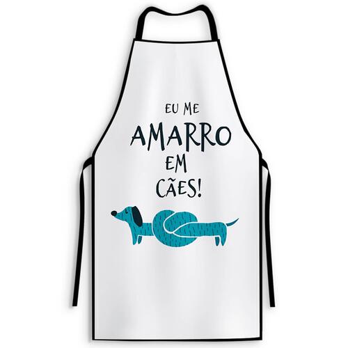 Avental para Churrasco Eu Me Amarro em C�es