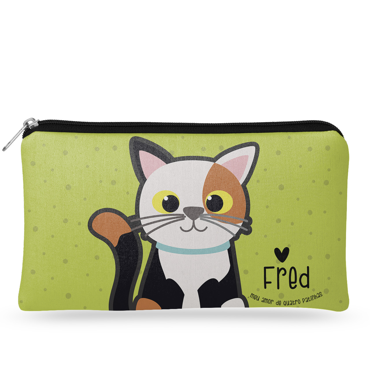 Necessaire Personalizada Gato Tricolor