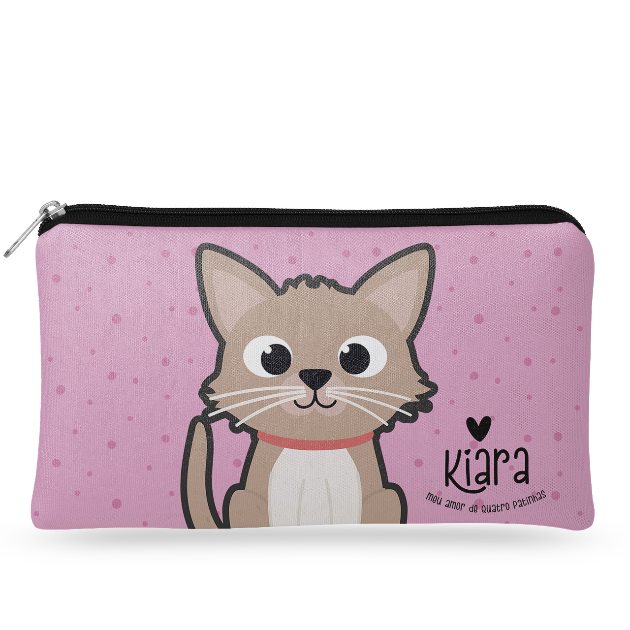 Necessaire Personalizada Gato Creme