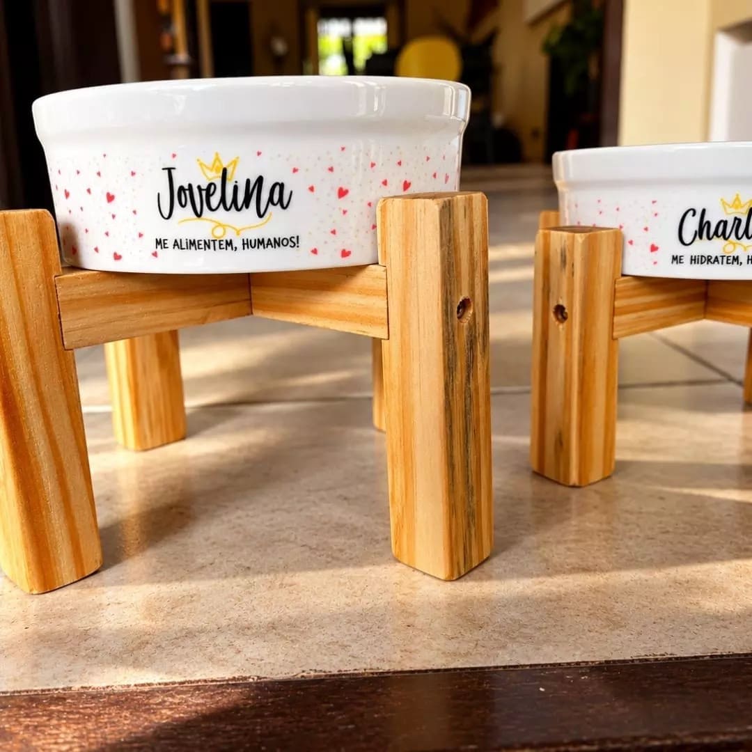 Tamanhos da tigela personalizada P M e G