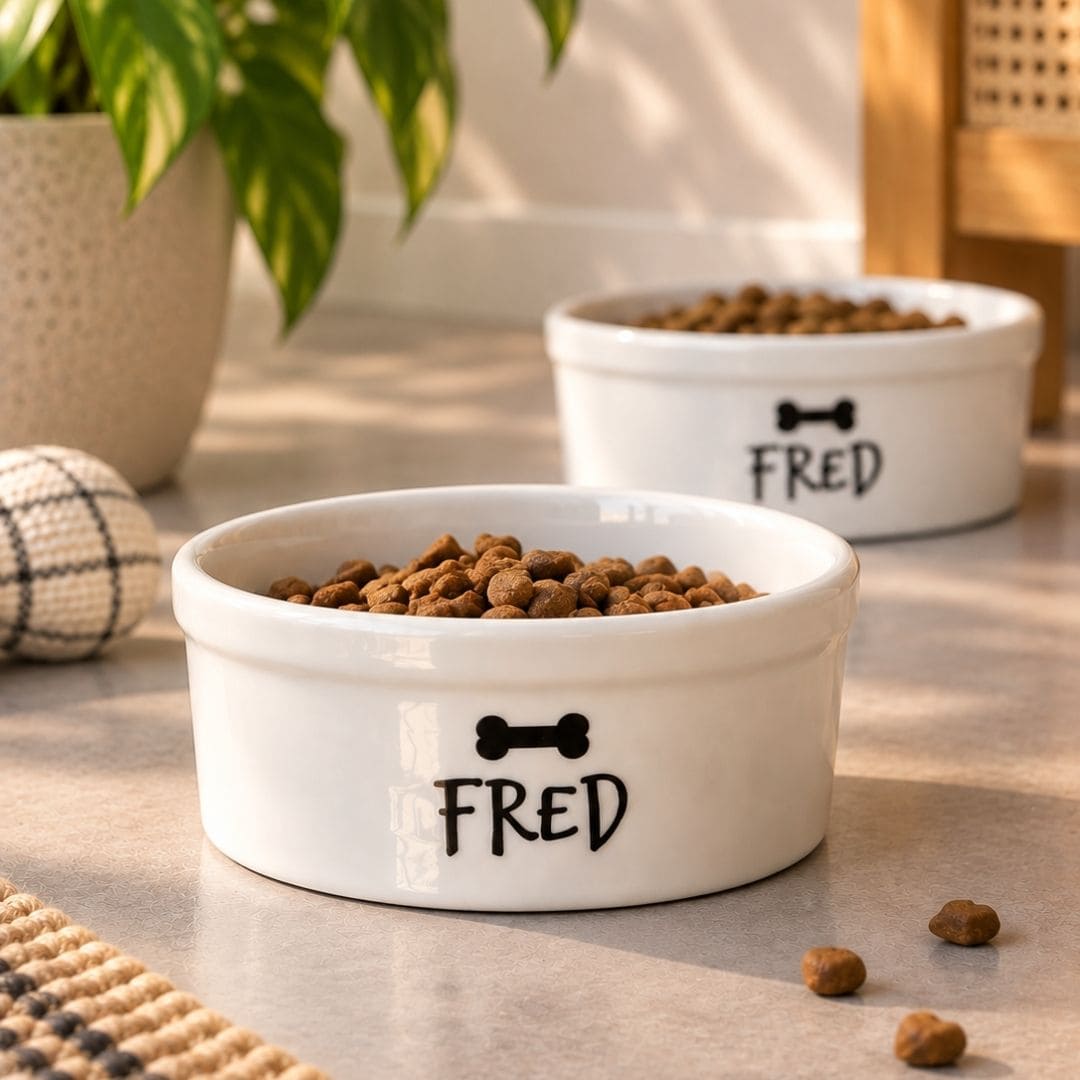 Tigela de cerâmica estável Pot Pet