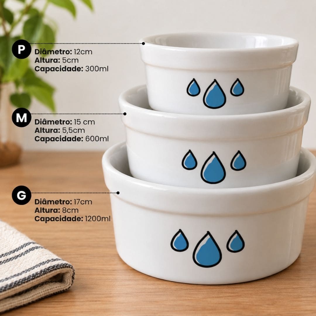 Tigela de cer�mica personalizada Pot Pet