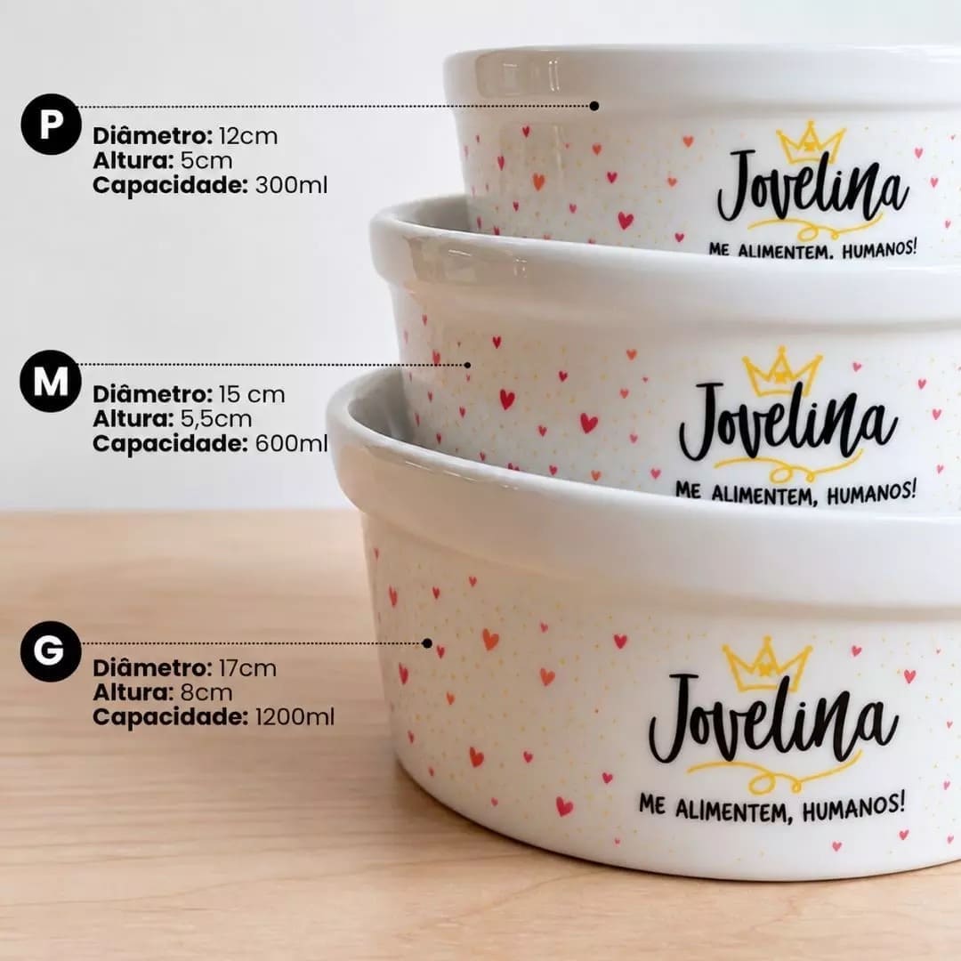 Tigela de cerâmica personalizada Pot Pet