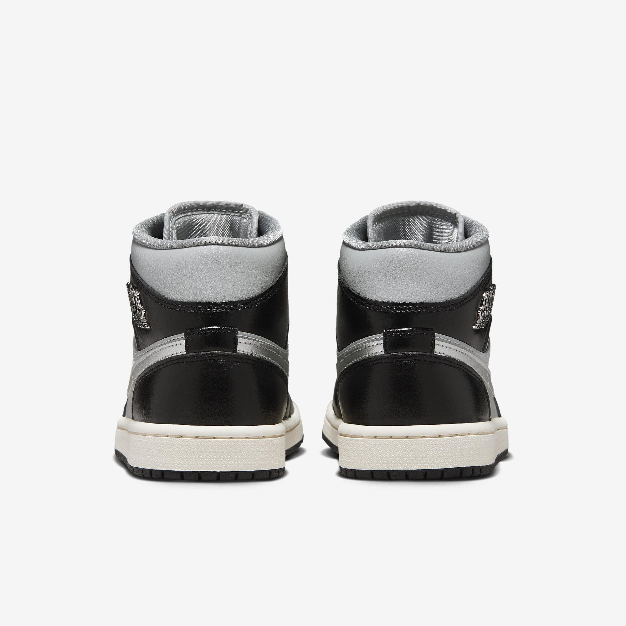 Tênis Air Jordan 1 Mid - Preto e Cinza | Sneakers New