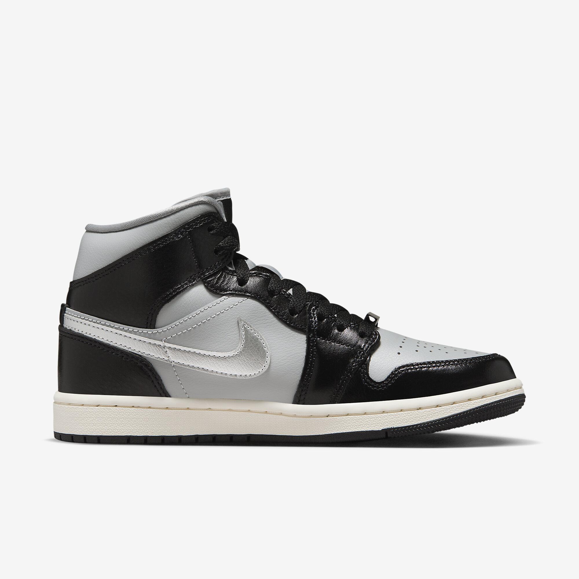 Tênis Air Jordan 1 Mid - Preto e Cinza | Sneakers New