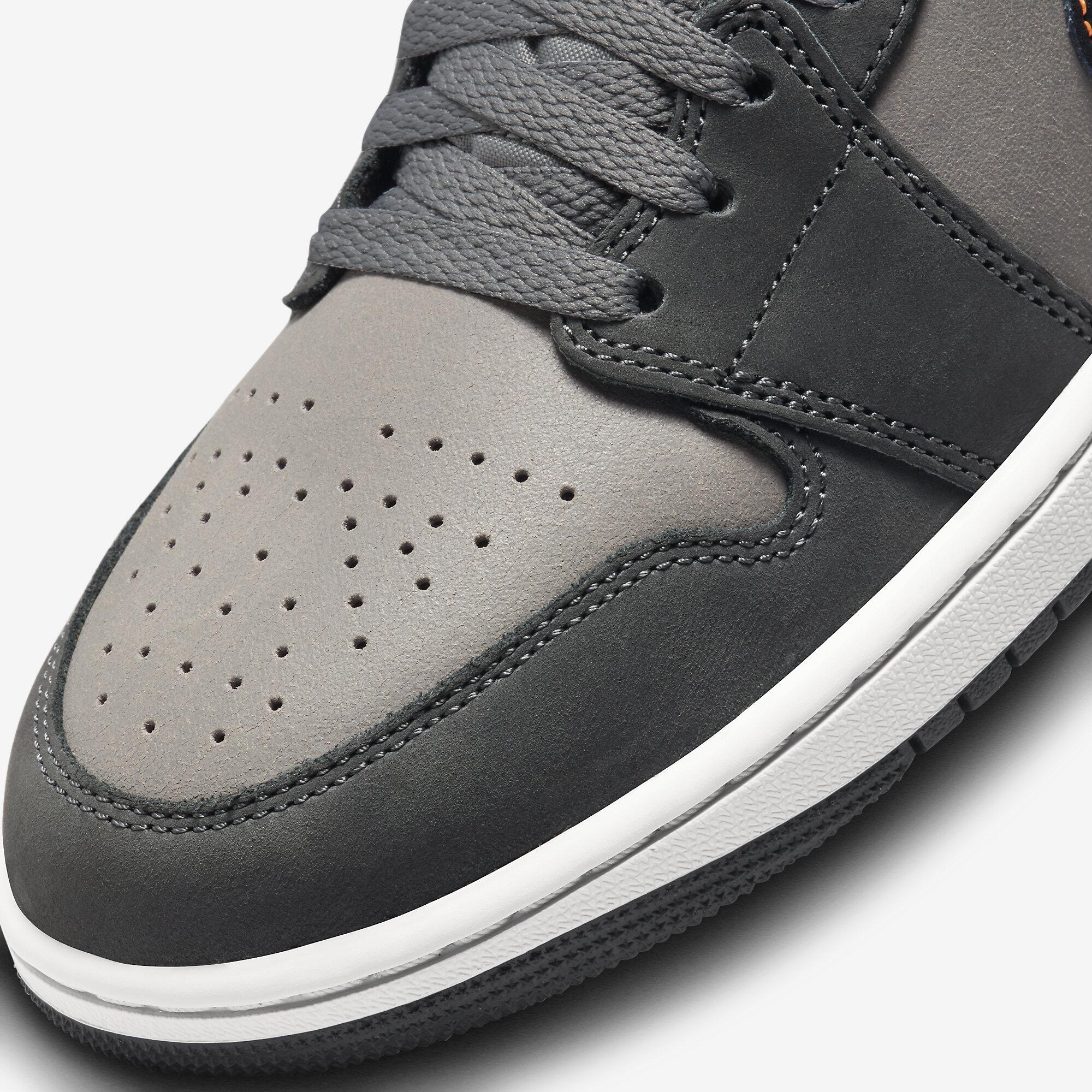 Tênis Air Jordan 1 Mid - Cinza e Preto | Sneakers New