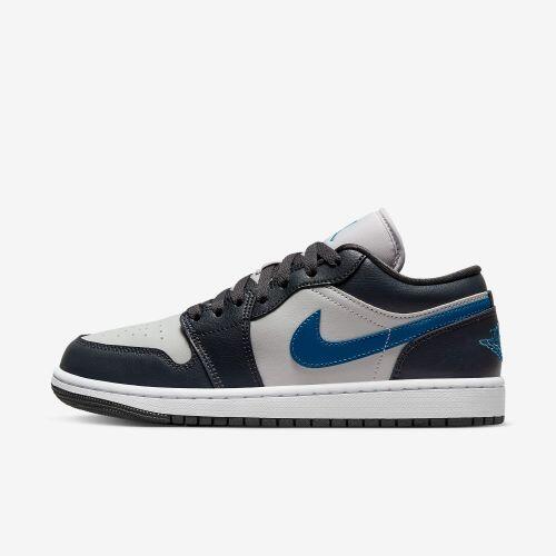 Tênis Air Jordan 1 Low SE Obsidian Suede - Azul
