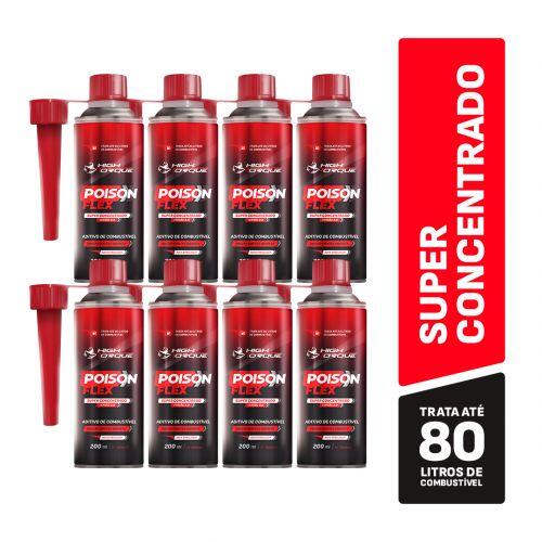 Caixa 8 Aditivo Limpa Bico Injetor Poison Flex Atacado - a partir