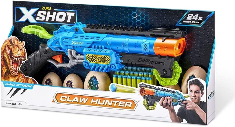 X-Shot Lançador Claw Hunter Dino Attack Azul Candide - 5596 - a