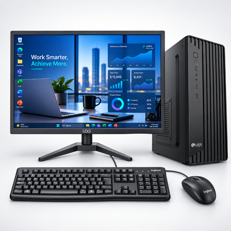 Computador i5 10400Tm 256 SSD, 8Gb Ram,Linux + Monitor Login 19 +