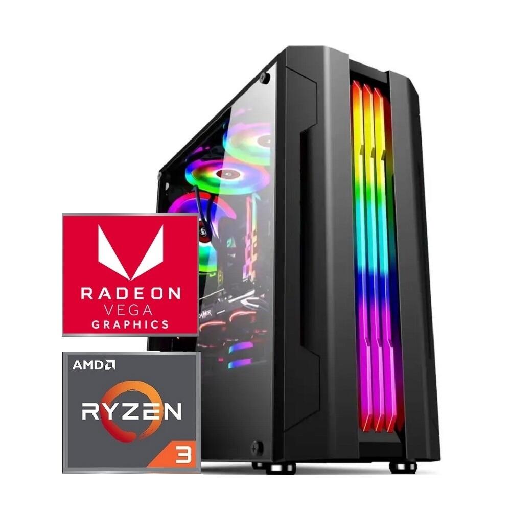 PC Gamer Ryzen 3 PRO 5350G, 8GB, SSD 256GB, Linux, A520 - a partir