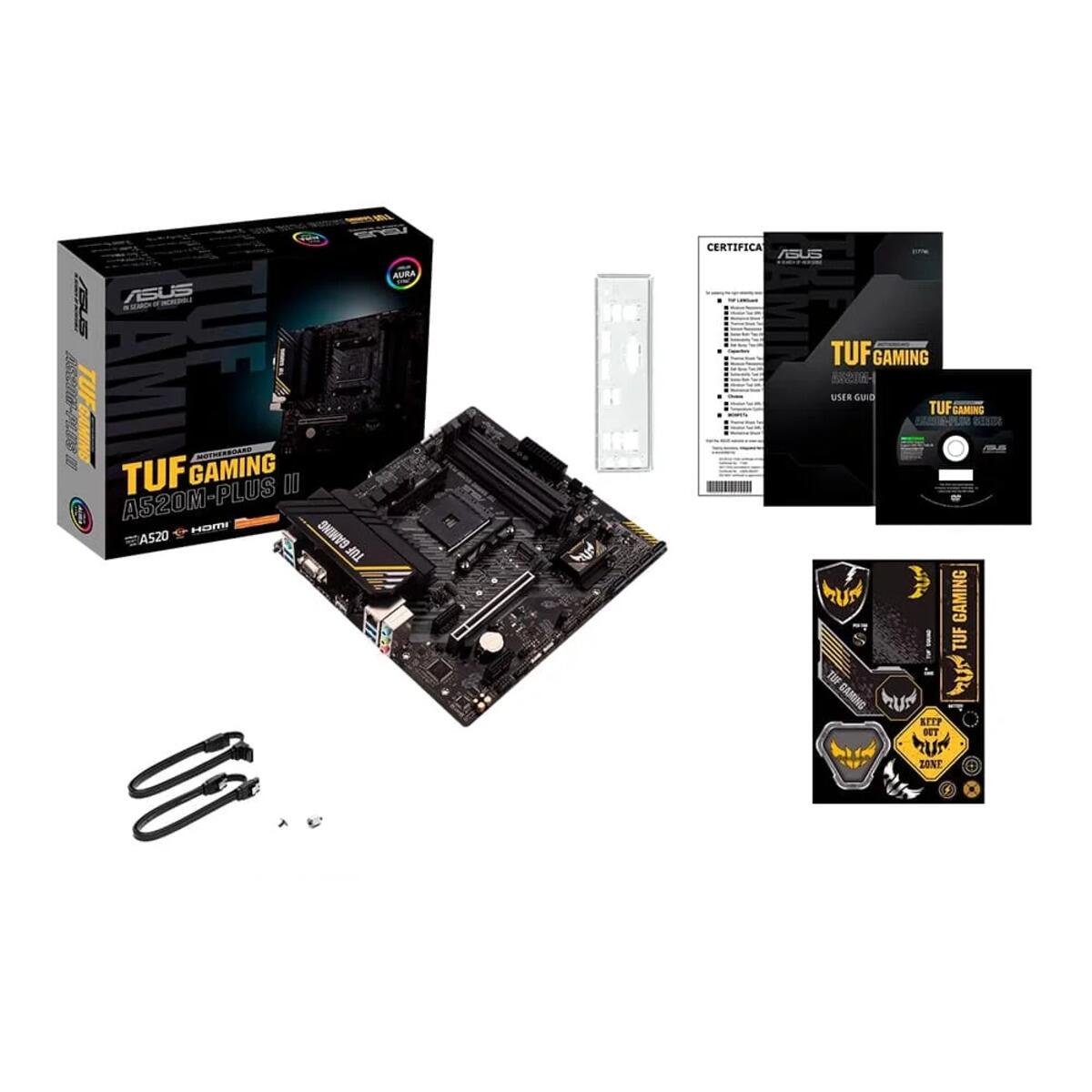 Ryzen3 3300x ＆TUF Gaming A520M plus セット Placa-Mãe ASUS TUF GAMING A520M-PLUS II microATX DDR4 - a partir