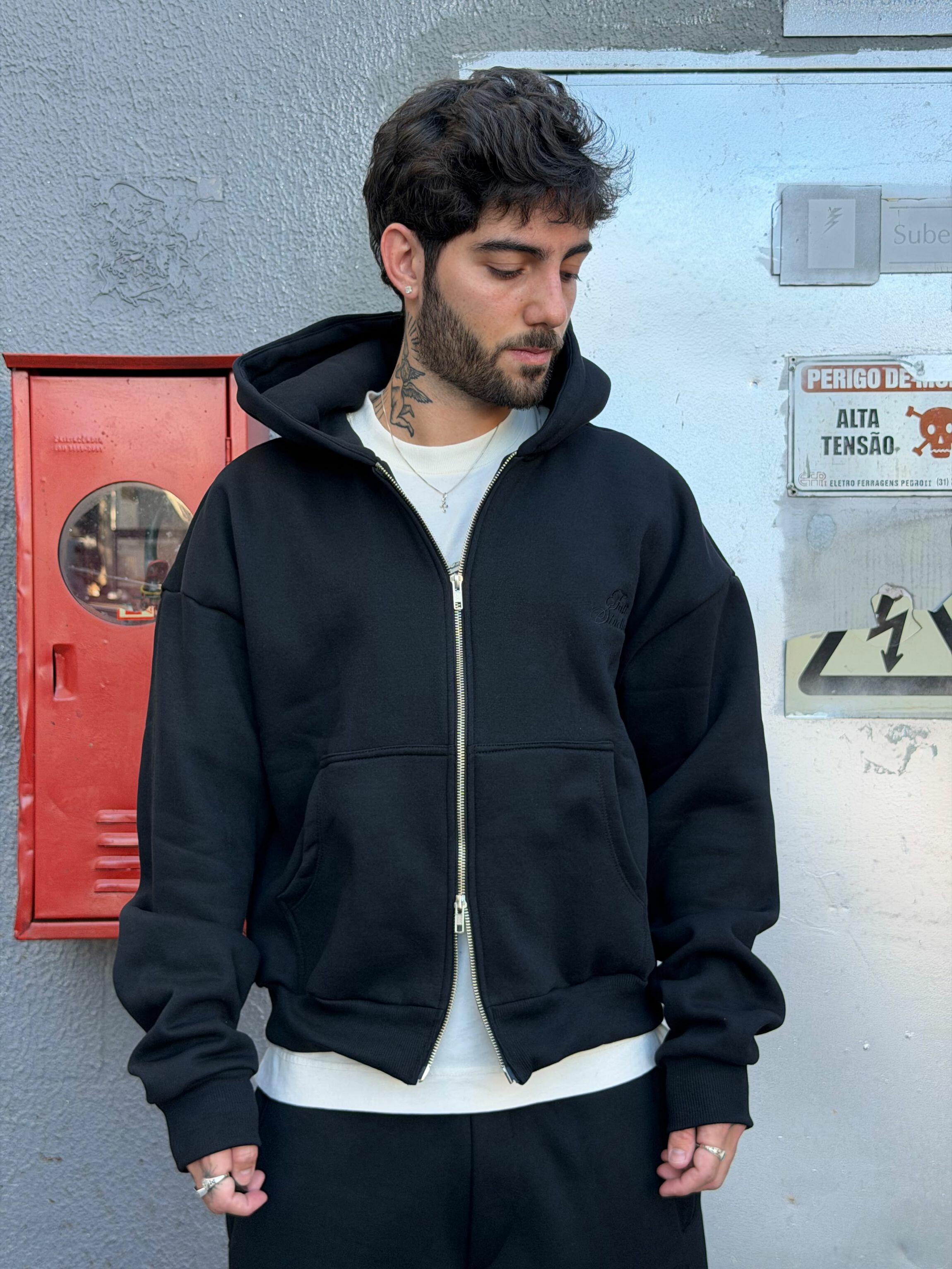 Moletom Perfect Double Zip Hoodie - Preto - a partir de R$369,83