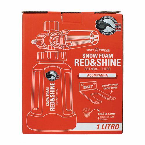 Canhão de Espuma Snow Foam Red Shine 1L SGT9934 - SigmaTools - a