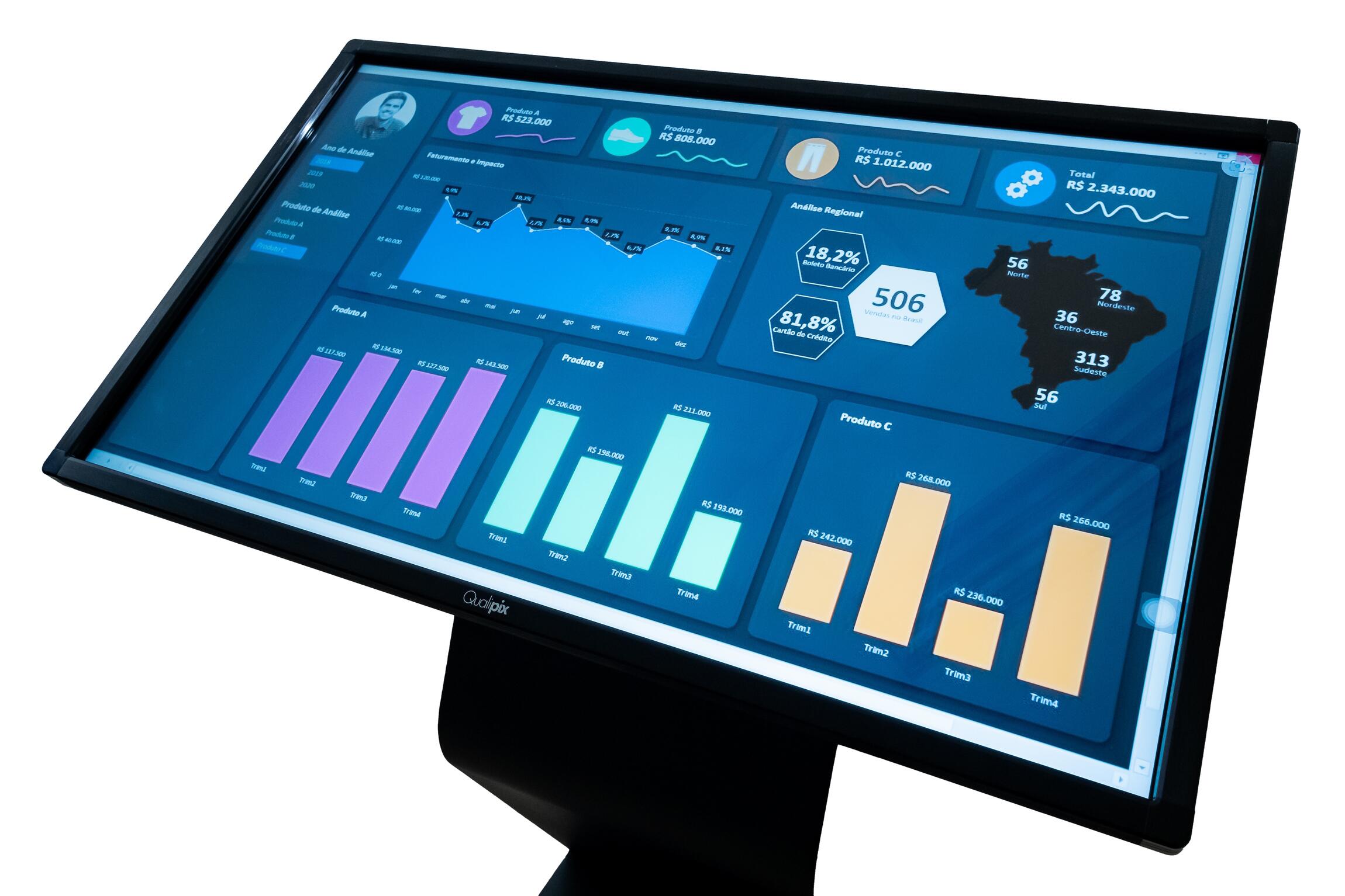 Comprar Totem Interativo (Display Qualipix+Base de Piso+OPS-PC