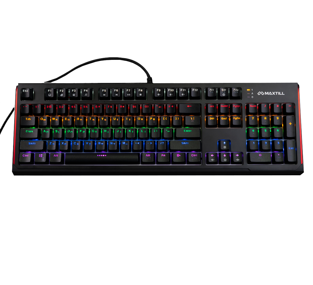 Teclado Gamer Mecânico com Fio Maxtill