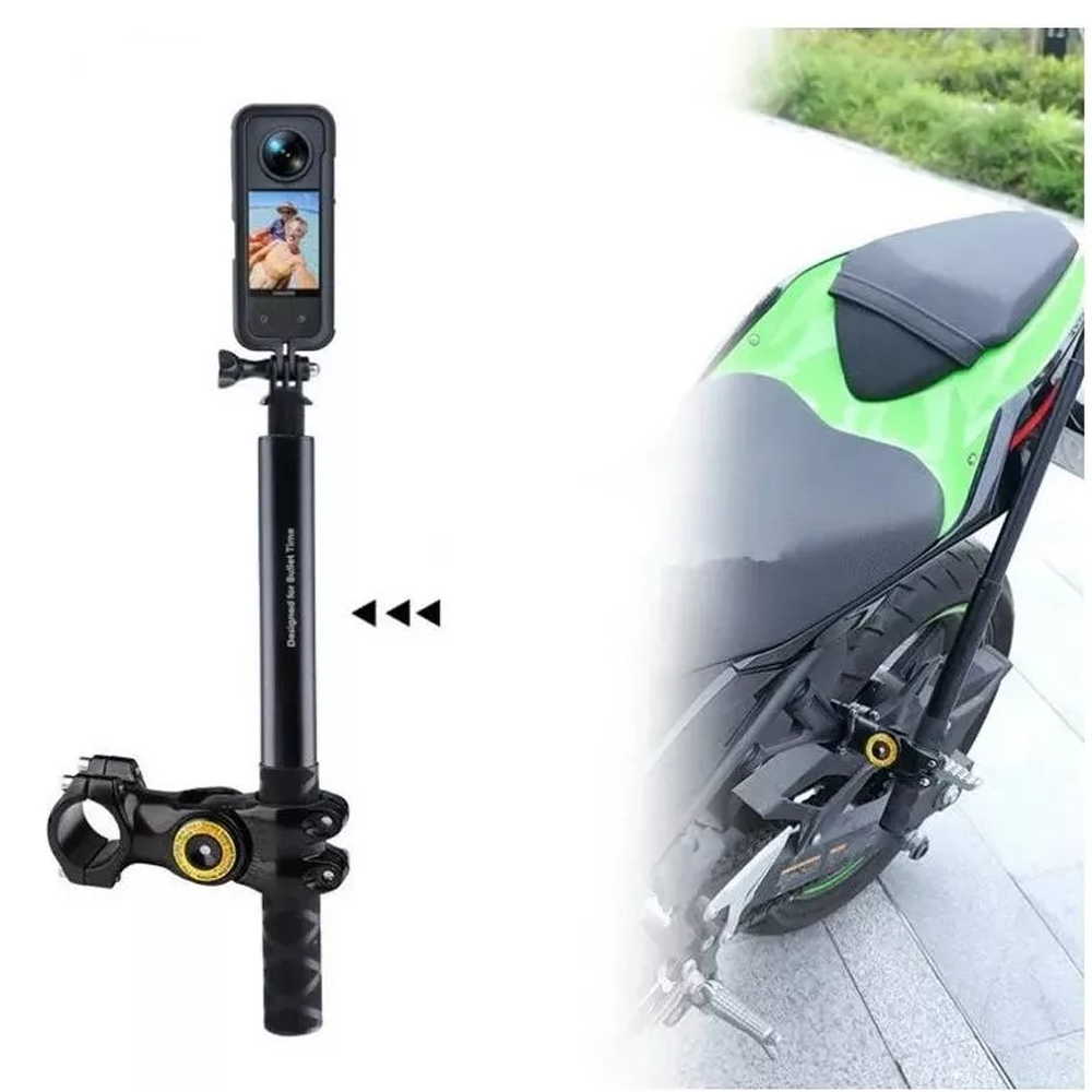 Bastão Tripé Celular com Suporte p/ Moto e Bike