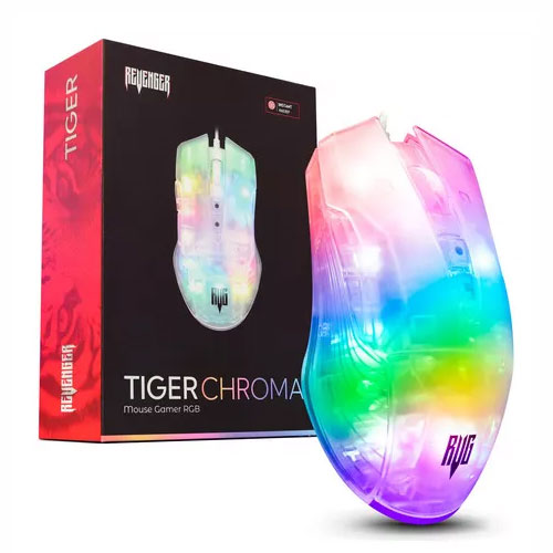 Rgb Tiger Comprar MOUSE GAMER TRANSPARENTE RGB TIGER REVENGER MO TGR003