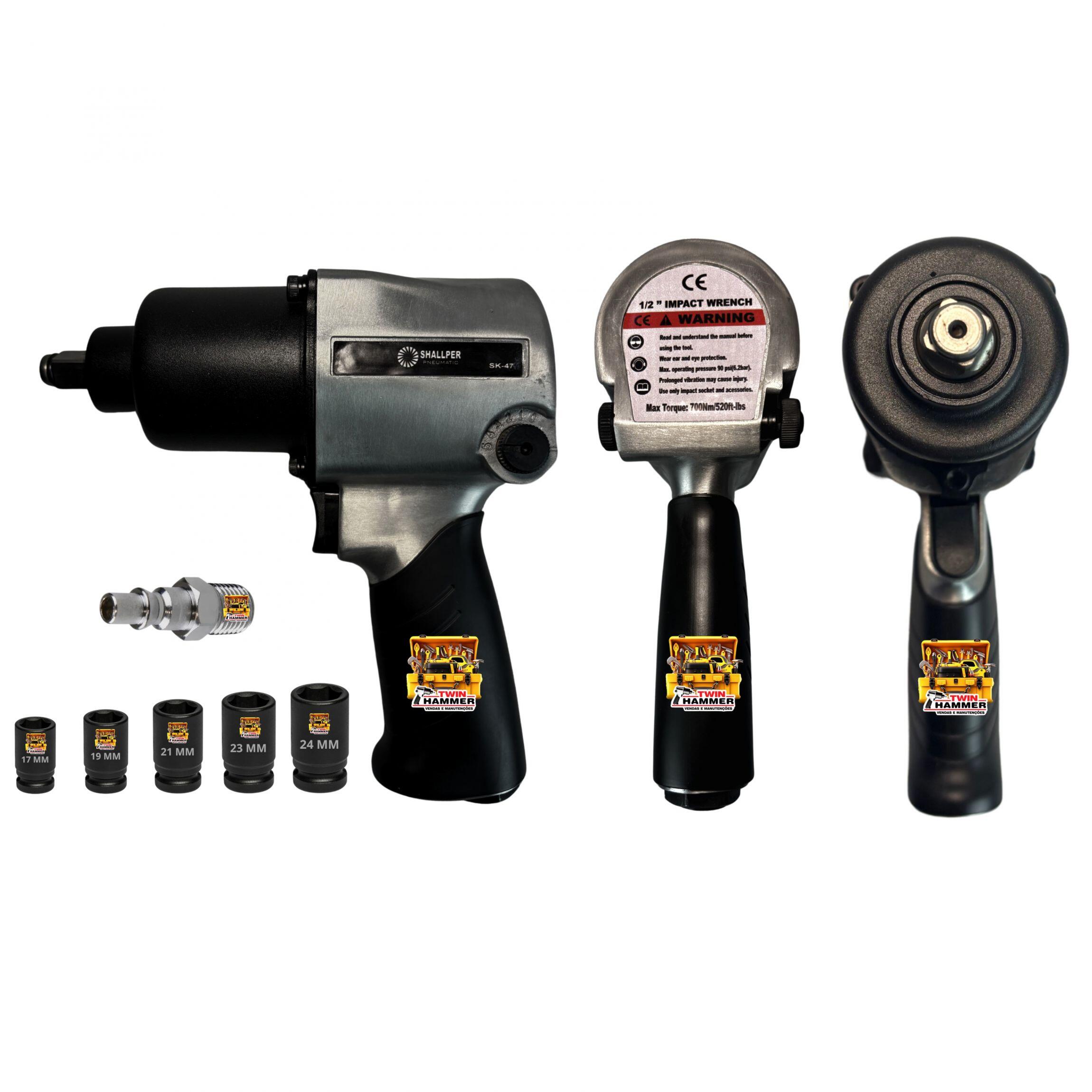 Comprar Chave de Impacto Pneumática 1/2 Shallper SK 47 + 5