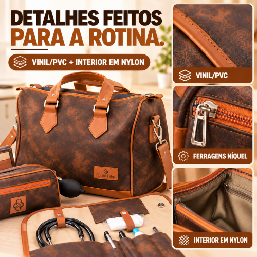 Super Kit Organizador em Vinil Nature Marrom