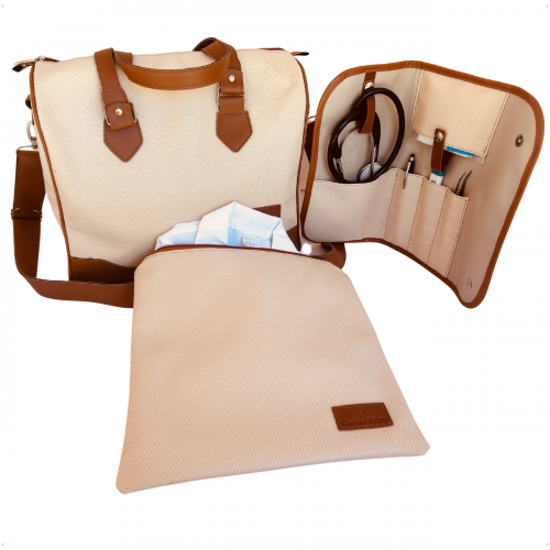 Mini Kit Organizador em Vinil Versalhes Marfim
