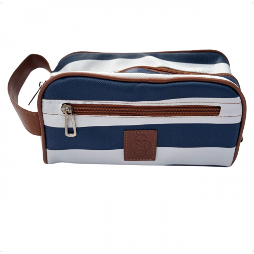 Kit Organizador em Vinil Listado Azul BR