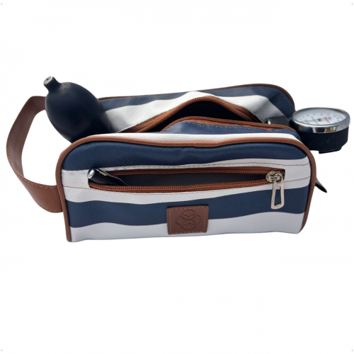 Kit Organizador em Vinil Listado Azul BR