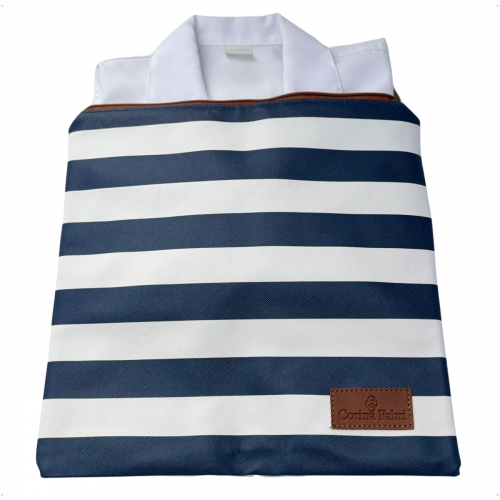 Kit Organizador em Vinil Listado Azul BR