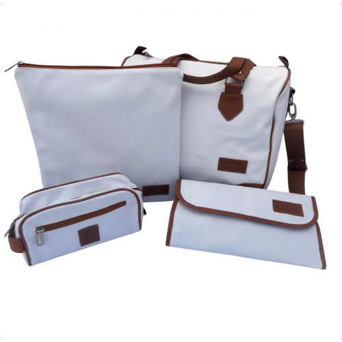 Kit Organizador em Vinil Dollaro Branco BR