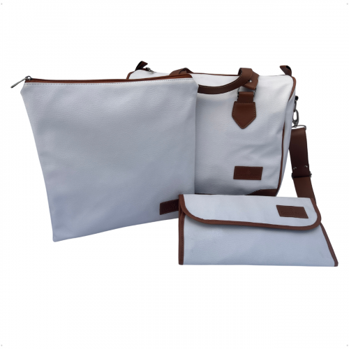 Mini Kit Organizador em Vinil Dollaro Branco BR