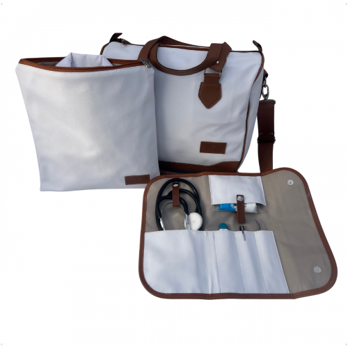 Mini Kit Organizador em Vinil Dollaro Branco BR