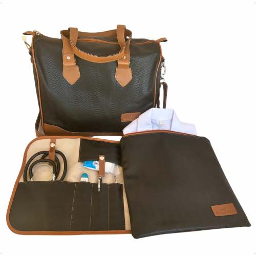 Mini Kit Organizador em Vinil Versalhes Preto