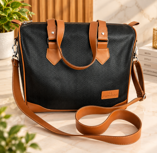 Bolsa Organizadora Médica em Vinil Versalhes Preto