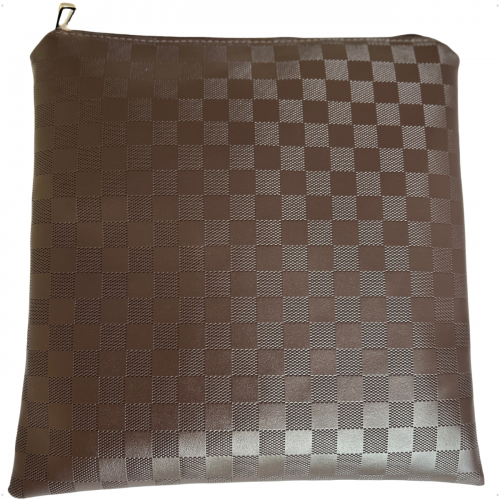 Porta Jaleco Masculino em Vinil Marrom BR