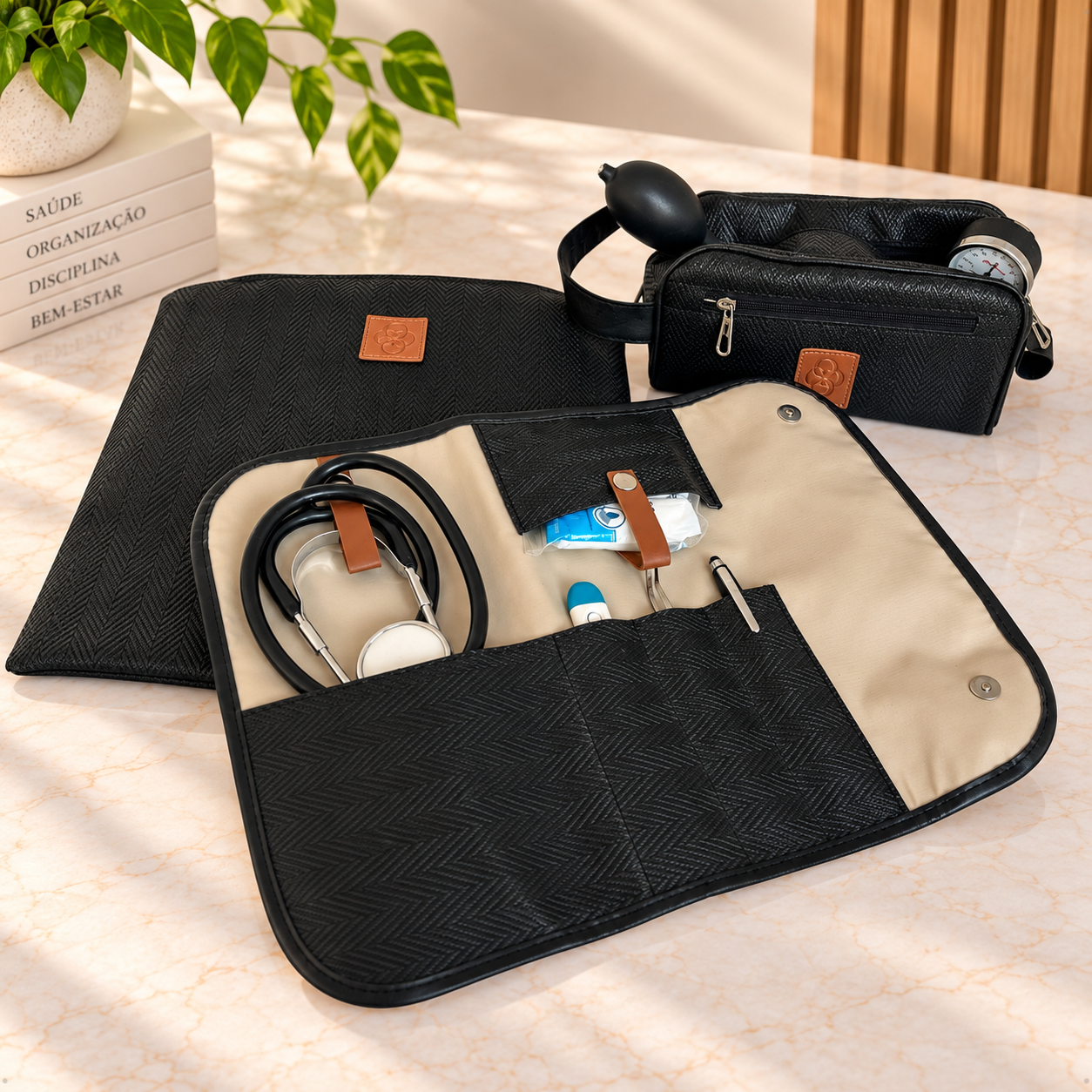 Mini Kit Organizador Médico Masculino Versalhes Preto BR