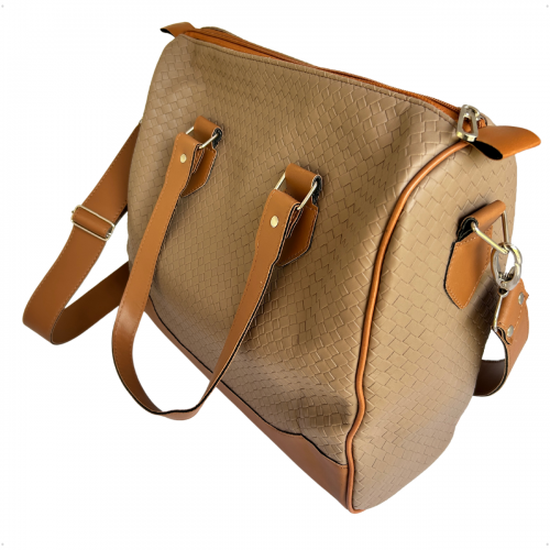 Bolsa Organizadora Médica em Vinil Trançado Marrom