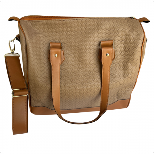 Bolsa Organizadora Médica em Vinil Trançado Marrom