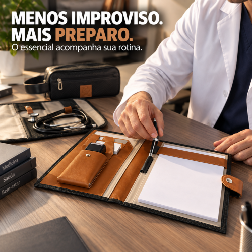 Kit Organizador Médico Masculino Versalhes Preto BR